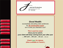 Tablet Screenshot of janehurl.com